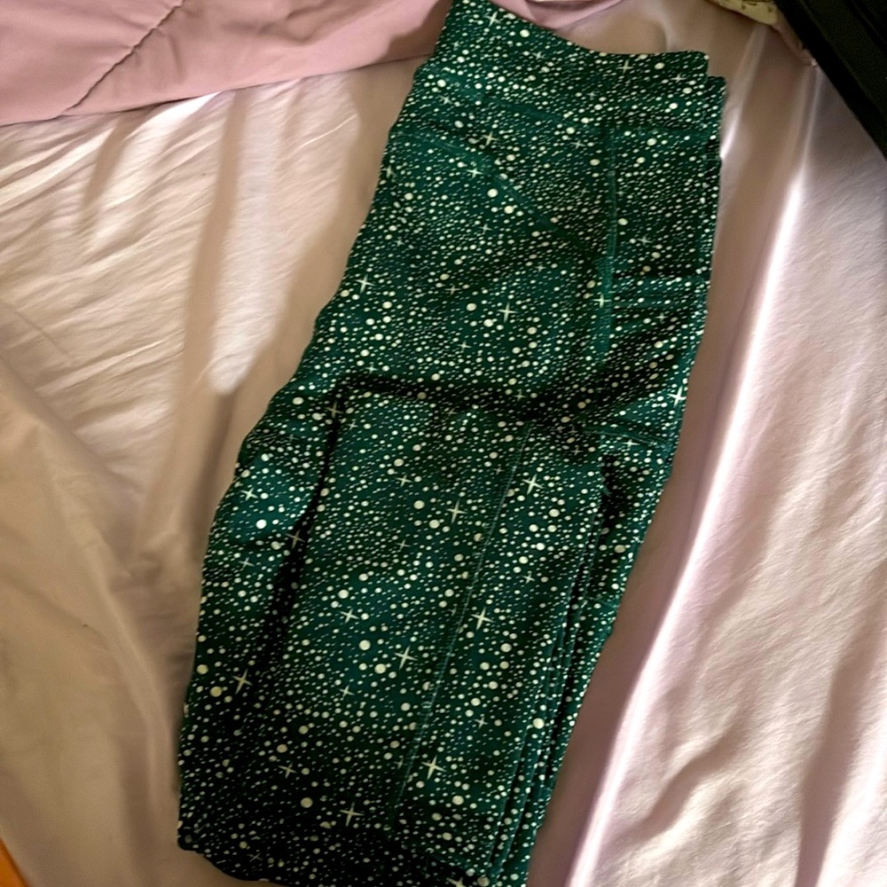 Pop Fit High Rise Patterned Leggings W/Pockets
